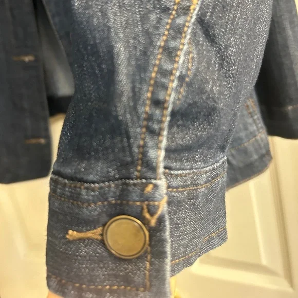 Croft & Barrow Button Down Front Jean Jacket - Picture 5 of 9